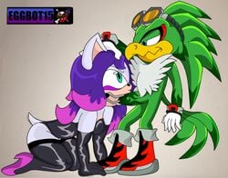 absurd_res accipitrid accipitriform avian bird duo eggbot15 eulipotyphlan eyewear female forced forced_oral gag goggles hedgehog hegdgehog hi_res jet_the_hawk latex_clothing male mammal oral sex sonic_(series) sonic_oc sonic_riders sonic_the_hedgehog_(series) sydney_the_hedgehog thunderthighs