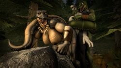 16:9 2020 3d_(artwork) anthro anthro_on_anthro breasts canid canine canis clothing crocodile crocodilian crocodylid croctrib_(petruz) domination female forest fur group group_sex hand_on_chest hand_on_neck hi_res looking_at_another looking_at_partner male male_penetrating male_penetrating_female mammal muscular muscular_female nipples nude open_mouth penetration reptile scalie sex shadedance smile source_filmmaker straight tail_wrapping threesome tongue tongue_out tree tribal widescreen wolf wolf_(petruz)