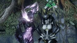 breasts ember_(warframe) robot saryn_(warframe) screencap screenshot warframe