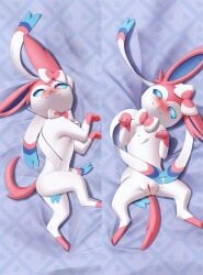 body_pillow dakimakura dakimakura_design dakimakura_pillow dakimakura_pose dakimakura_style eeveelution female feral generation_6_pokemon genitals nintendo pillow pokemon pokemon_(species) pussy solo steel_cat sylveon