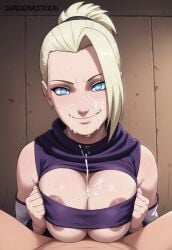 ai_generated big_breasts cum ino_yamanaka ino_yamanaka(genin) looking_at_viewer naruto naruto_(classic) paizuri shademasterai