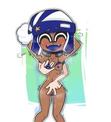 1girls bikini bobble_(splatoon) coroika fingering from_behind nastrovert splatoon splatoon_(manga)