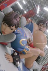 2girls analingus ass ass_lick chun-li fortnite kishi sakura_kasugano street_fighter yuri