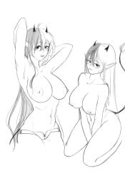 1female anonymous_artist big_breasts boob_focus ranboo rule_63 rule_63 solo