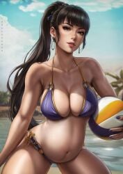 1girls absurd_res absurdres andro-eidos android android_girl asian asian_female athletic athletic_female ball_(object) bangs bare_arms bare_shoulders bare_skin bare_thighs belly big_belly big_breasts bikini bikini_bottom bikini_top blue_bikini blue_bikini_bottom blue_bikini_top blue_bra blue_clothes blue_clothing blue_panties blue_underwear bra breasts brown_eyes brown_hair brown_hair busty child_bearing_hips cleavage clothed_female clothes clothing curvaceous_body curvaceous_female curvaceous_figure curvy curvy_body curvy_female curvy_figure cyborg cyborg_girl dandon_fuga ear_ring earrings eve_(stellar_blade) female female_abs female_focus female_only female_protagonist fingernails fit fit_female gynoid high_resolution highres hips holding_ball holding_object holding_volleyball huge_belly kneeling large_belly large_breasts light-skinned_female light_skin lips lipstick long_hair long_ponytail looking_at_viewer nail_polish navel on_knees panties ponytail pregnancy pregnant pregnant_belly pregnant_female purple_nail_polish purple_nails round_belly shift_up slim_girl slim_waist solo solo_female solo_focus stellar_blade thick_thighs thighs tropical tropical_setting underwear very_high_resolution volleyball voluptuous voluptuous_female