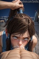 1female 1girls 2d abs ahe_gao ahegao_face ai_generated athletic athletic_female avatar_the_last_airbender bangs big_breasts blowjob blue_eyes brown_hair crying cum cum_from_mouth cum_from_nose cumming dark_skin deepthroat detailed_female fellatio female fit fit_female forced from_above girl grabbing_hair grabbing_head hair_bangs hair_grab head_grab hi_res high_resolution highres korra large_breasts looking_at_viewer muscular muscular_female pony_diffusion_xltasy ponytail rape serotec tanned_skin tears the_legend_of_korra throat_fuck toned