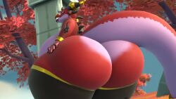 animated anthro big_ass big_breasts big_butt dragon dragon_queen_(wynnchi) dragoness fat female gigantic_ass gigantic_butt gigantic_thighs horns huge_ass huge_breasts huge_butt huge_thighs jewelry red_skin ring spikes stockings tagme tail twerk twerking video wynnchi