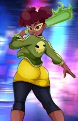 april_o'neil april_o'neil_(rise_of_the_tmnt) ass big_ass dark_skin dat_ass female nickelodeon rise_of_the_teenage_mutant_ninja_turtles rottmnt sonson-sensei space_buns teenage_mutant_ninja_turtles tmnt tmnt_2018