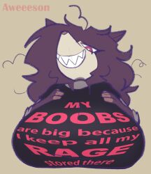 aweeeson big_breasts breasts female furry huge_breasts molly_(aweeeson) shirt tagme