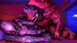 2boys 3d abs anal anal_penetration animated balls biceps circumcised erection gay gay_sex halo_(series) ictonica krogan male/male male_only male_sangheili_(halo) mass_effect microsoft muscular muscular_male nipples obliques pecs penis sangheili serratus_anterior sound source_filmmaker tagme thighs triceps video xbox_game_studios