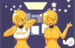 1girls anthro chica_(fnaf) female five_nights_at_freddy's five_nights_in_anime tagme toy_chica_(fnaf)