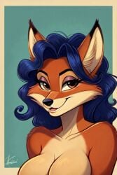 ai_generated carmelita_fox female female_only furry sly_cooper_(series)