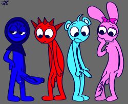 1futa 3boys aged_up animal_humanoid balls big_penis blue_(sprunki) blue_body blue_fur blue_sky_(sprunki) bow bunny fur furry futanari grey_background greyscale hood hoodie humanoid_penis hyper hyper_penis ihateyoutag incredibox_mod jevin_(sprunki) kappi0 large_penis loaltoff male penis pink_(sprunki) pink_fur pinki_(sprunki) raddy_(sprunki) red_(sprunki) red_body self_upload sky_(sprunki) smug sprunki tagme testicles veiny_penis