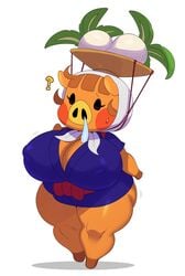 2020 ? animal_crossing animal_pussy big_breasts big_butt big_nipples breasts cleavage daisy_mae_(animal_crossing) female furry nintendo nipple_bulge pig shortstack sssonic2 submissive thick_thighs thighs wide_hips