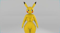 1girls 3d altrix3d animated anthro anthrofied armpits blender bouncing_breasts breasts cleft_tail cosplay_pikachu eye_contact female furry jiggle looking_at_viewer mouth_open nintendo no_sound nude nude_female pikachu pokémon_(species) pokemon pokemon_rgby pose rodent rosy_cheeks smile solo source_request standing tail thick_thighs thigh_gap uncanny_valley v video wide_hips wink yellow_body yellow_skin