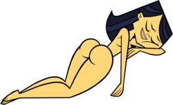 1girls accurate_art_style ass codl emma_(tdi) legs naked tagme the_ridonculous_race total_drama_island transparent_background