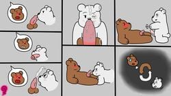 brown_fur furry furry_only grizzly_(wbb) ice_bear kakau221 we_bare_bears white_fur yaoi