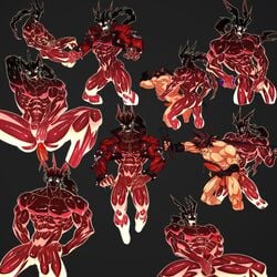 abs anal bara big_penis dildo dragon_install gay guilty_gear male_masturbation male_only masturbation na_insoo rennik shiny_skin sol_badguy sol_badguy_(dragon_install) veiny_penis