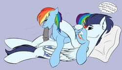 69_position balls dialogue duo equid equine failure fellatio female feral friendship_is_magic furry genitals hi_res horse male mammal my_little_pony oral penile penis pony pterippus rainbow_dash_(mlp) sex soarin_(mlp) straight wings wonderbolts_(mlp)