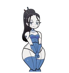 1girls android beepo_(chunkymoon) big_ass big_hips female female_only robot robot_girl solo