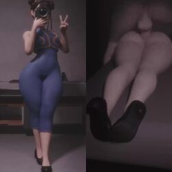 1boy 1girl 1girls 3d anal anal_penetration anal_sex animated asian_female ass ass_bounce ass_jiggle ass_shake before_anal before_and_after big_ass bodysuit bouncing_ass bubble_butt chun-li chun-li_(fortnite) curvy evilaudio face_down_ass_up fat_ass feet fortnite high_heels huge_ass instant_loss jiggling_ass kittyyevil leg_up miyukiva partial_male peace_sign prone_bone selfie shorter_than_30_seconds shorter_than_one_minute sound split_screen straight street_fighter thick_ass thick_thighs thrusting v video wide_hips