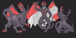 2_wings 3_toes 4_horns 5_fingers 5_toes abs absurd_res anthro anus ass balls black_eyes bondage cape cape_only claws clothing dragon feet feral fingers full-length_portrait genitals glans grey_balls grey_body grey_cape grey_glans grey_penis grey_scales grey_tail hi_res horn humanoid_feet humanoid_genitalia humanoid_hands humanoid_penis kneeling long_tail male membrane_(anatomy) membranous_wings mostly_nude mrvldc multi_horn muscular muscular_anthro muscular_male nude open_mouth palms pecs penis plantigrade portrait rear_view red_anus red_claws red_horn red_tongue red_wings scales scalie sharp_teeth snout soles solo tail teeth toe_claws toes tongue wings