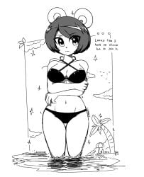 anthro beach bikini dialogue english_text female female_protagonist freedom_planet freedom_planet_2 kenjikanzaki05 neera_li panda video_games water