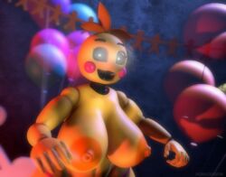 3d 3d_(artwork) balloons belly_button big_breasts cheeks erect_nipples five_nights_at_freddy's glowing_eyes huge_breasts large_breasts no_humans panties pink_cheeks pink_panties pornzensfm_(artist) robot robot_joints runaboo_chica solo source_filmmaker thong toy_chica_(fnaf) yellow_body yellow_hair yellow_skin zentaisfm