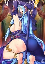 1girls 2boys ahe_gao ass ass_shake azura_(fire_emblem) azura_(performing_arts)_(fire_emblem) barefoot big_breasts big_penis blue_eyes blue_hair breasts color cum dancer dancer_outfit dark-skinned_male female fire_emblem fire_emblem_fates fire_emblem_heroes handsfree_ejaculation huge_ass long_hair moaning mouth_veil mysterious_dancer naughty_face nintendo nipples orgasm pole pole_between_ass pole_dancing revolverwingstudios seductive sweat thick_thighs twerking very_long_hair