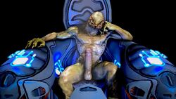 1boy 3d abs balls biceps circumcised erection flexing halo_(series) male male_only male_sangheili_(halo) muscular muscular_male no-name-no-problem obliques pecs penis ribs sangheili scalie serratus_anterior solo teeth thighs triceps veiny yellow_eyes