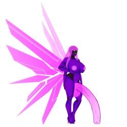 4_arms becsantus dickgirl_only digital_art digital_face futa_focus futa_only futanari high_heels holographic_wings horse_penis horsecock huge_breasts huge_butt hyper_penis hyper_testicles intersex magenta_eyes magenta_hair mechanical mechanonim metallic_body multi_arm multi_limb original original_character pink_eyes pink_hair purple_body purple_skin robot robot_anthro robot_girl robot_humanoid robot_joints robotic robotic_arm thick_thighs