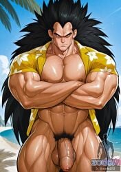 1boy ai_generated alien balls bara big_balls big_muscles big_nipples big_pecs big_penis black_hair daddy dilf dominant_humanoid dragon_ball dragon_ball_z erect_nipples erection gay hair huge_balls huge_cock huge_muscles huge_pecs human hunk long_hair male male_focus male_only muscular muscular_human muscular_male naked naked_male navel nude pecs penis pubic_hair raditz saiyan sleeping solo water zodoai
