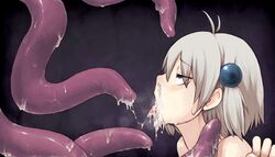 animated character_request cum cum_in_mouth cum_out_nose deepthroat feet_out_of_frame fellatio forced_oral kimura_senri oral rape rolling_eyes source_request tentacle tentacle_in_mouth