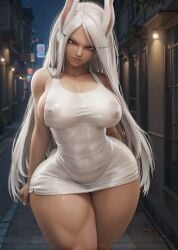 1female 1girls 3d 3d_(artwork) ai ai_assisted ai_generated anime ass biceps big_ass big_breasts big_butt big_nipples breasts bunny_ears dress female female female_focus female_only huge_ass huge_breasts huge_butt human human_only humanoid light-skinned_female light_skin long_hair looking_at_another looking_at_partner looking_at_viewer looking_pleasured looking_up mirko my_hero_academia night nipples outdoors rabbit_ears rabbit_girl solo solo_female solo_focus stable_diffusion standing street thick thick_ass thick_legs thick_thighs thigh_highs thighhighs thighs voluptuous voluptuous_female waifusrift white_dress white_hair