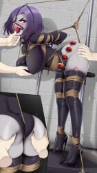 absurd_res absurdres angry angry_face angry_sub annoyed arms_behind_back ass ass_grab bagelbomb ball_gag big_breasts blush bondage bound bound_arms bound_legs breast_grab breasts butt_grab captured captured_heroine chin_grab cock_gag collar damsel_in_distress dc dc_comics demon demon_girl dildo_gag domination drooling enslaved_superheroine female femsub fondling forced forced_presentation forced_submission frustrated gag gagged goth goth_girl grope groping harness_gag head_grab heels helpless hi_res high_heels high_resolution highres humiliation kidnapped leotard looking_at_captor male nail_polish objectification penis penis_gag purple_eyes purple_hair rachel_roth raven_(dc) restrained rope_bondage short_hair slave squeezing stockings tagme teen_titans thick_ass thick_thighs thighhighs thighs tight_clothing tights torture vibrator worried