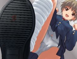 bad_end death giant giantess manzi miniboy panties pantyshot rocket_launcher rpg shoe shoes shrink_academy size_difference stomp syukusyou_gakuen underwear weapon