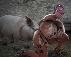 3d bdo bimbo black_desert_online blonde_hair body_writing boobs_bigger_than_head breasts cow_ears cow_horns cow_print cow_tits cum_on_body cum_on_breasts cum_on_face cum_on_thighs cumdumpster dark_elf degradation elf elves female free_use gold_bikini huge_breasts humiliation interracial no_consent onahole pig_nose pigs pregnant pregnant_belly qos qos_tattoo queen_of_spades raceplay ranger_(black_desert) screencap screenshot sperm_tattoo succubus succubus_horns tattoo tattoos toilet urinal used_as_an_object video_game yourbdowhore