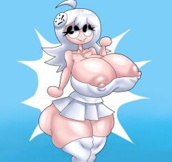 1girls areola areolae ass big_areola big_ass big_breasts big_thighs breasts female meme pizza_tower seven_minutes_to_summarize_"pizza_tower" sex simple_background tagme taunting_(pizza_tower) white_clothes white_hair white_hair_female xiao_diao xiao_diao's_daily_routine xiao_diao(xiao_diao's_daily_routine)