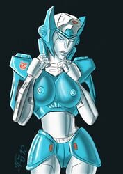 alien alien_girl big_breasts blue_nipples blue_panties breasts chromia female grriva machine mechanical nipples panties presenting_breasts pressing robot robot_girl tagme transformers