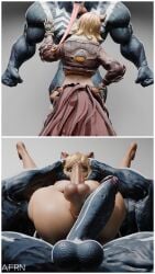 1boy 1futa 1girls 3d afrn back_view balls big_dom_small_sub blender faceless_male from_behind full_nelson full_nelson_(legs_held) futanari futasub imminent_anal imminent_sex instant_loss instant_loss_2koma looking_at_another looking_at_partner looking_at_penis looking_up male_on_futa marvel marvel_rivals squirrel_girl_(marvel) squirrel_girl_(marvel_rivals) veiny_penis venom_(marvel)
