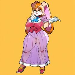 ai_generated breasts breasts_bigger_than_head female furry gigantic_breasts huge_breasts mature_female milf mullon novelai pussy rabbit rabbit_ears rabbit_girl rabbit_humanoid see-through smile solo sonic_(series) sonic_the_hedgehog_(series) sweat top_heavy vanilla_the_rabbit