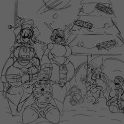 alice_(murder_drones) christmas christmas_outfit cyn_(murder_drones) cyntessa_(murder_drones) emily_(murder_drones) evil_jerry full_body fully_nude futa_on_female futa_on_male futanari j_(murder_drones) lizzy_(murder_drones) murder_drones n_(murder_drones) naked naked_female naked_male nori_(murder_drones) not_colored outside_sex robot sentinel_(murder_drones) sketch snow uzi_(murder_drones) v_(murder_drones) wrapped wrapped_up yeva_(murder_drones) zoophilia