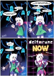 artist_upload artist_watermark coffeebox deltarune deltarune_tomorrow gay gay_male jerking kris_(deltarune) masturbation penis ralsei ralsei_with_white_fur