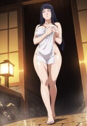 1boy 1girls ai_generated ass ass_focus ass_grab big_ass big_breasts boruto:_naruto_next_generations cheating cheating_wife female hot_spring hyuuga_hinata male naruto naruto_(classic) naruto_(series) naruto_shippuden onsen penis_pressed_against_ass sasuke_uchiha sex shaved_pussy shiny_skin steam towel towel_only voluptuous wet