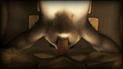 3d 3d_(artwork) animated animated_image anthro anthro_on_anthro bear bear_ears black_fur black_nipples blowjob breasts double_team furry humanoid_genitalia humanoid_penis irrumatio liu_flameheart lying mists_of_pandaria nude oral oral_penetration oral_sex panda pandaren penis penis_in_mouth rexxcraft sex warcraft wet_penis white_fur world_of_warcraft yaungol
