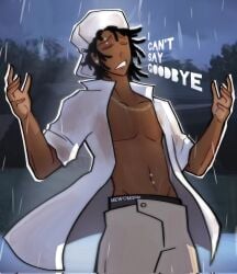 1boy artist_name clothing flipline flipline_studios male male_only mastectomy_scar muscular muscular_male not_porn nude nude_male papa_louie pectorals solo_male taylor_(papa_louie) top_surgery_scars underwear video_game video_games