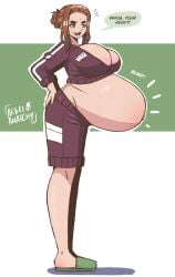 arbrianarchy english_dialogue english_text kaii_to_otome_to_kamikakushi pregnant pregnant_female sumireko_ogawa