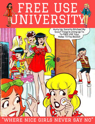 archie_comics betty_cooper blonde_hair brown_hair nightgown sleepover veronica_lodge