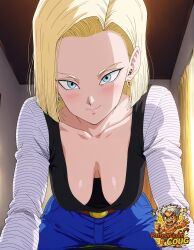 android 18 from dragon ball by coug