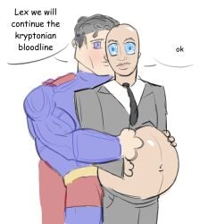 breeding breeding_kink clark_kent dc dc_comics dcu fertile fertilization husband husband_and_husband kal-el lex_luthor male male_pregnancy meme mpreg notoriousb33t shitpost superman superman_(2025) superman_(clark_kent) what yaoi